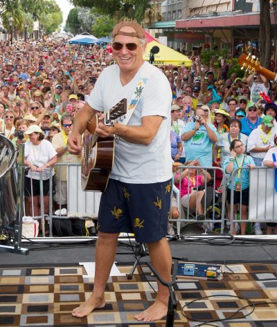 Jimmy Buffet on Duval Street. Photo by Rob O'Neal